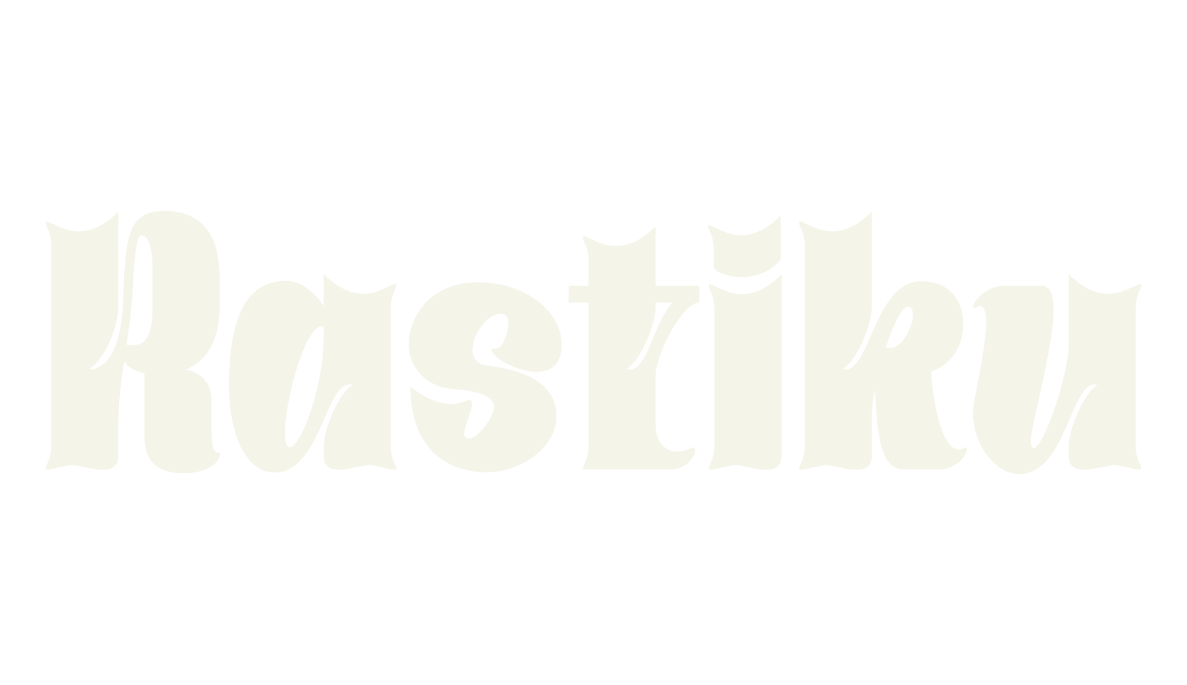 Rastiku, groovy font preview