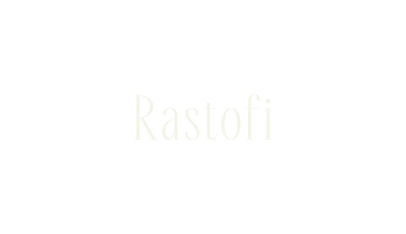 Rastofi, serif font preview