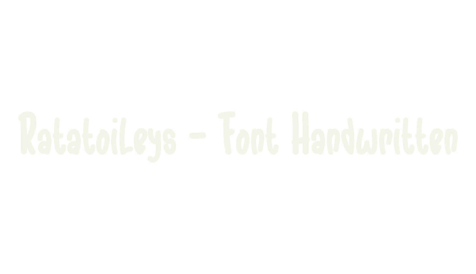 Ratatoileys - Font Handwritten, handwriting font preview