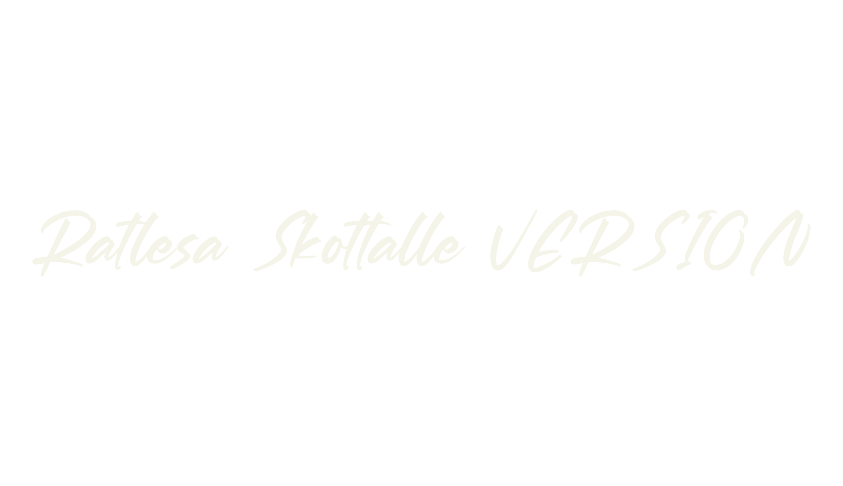 Ratlesa Skottalle VERSION, script font preview