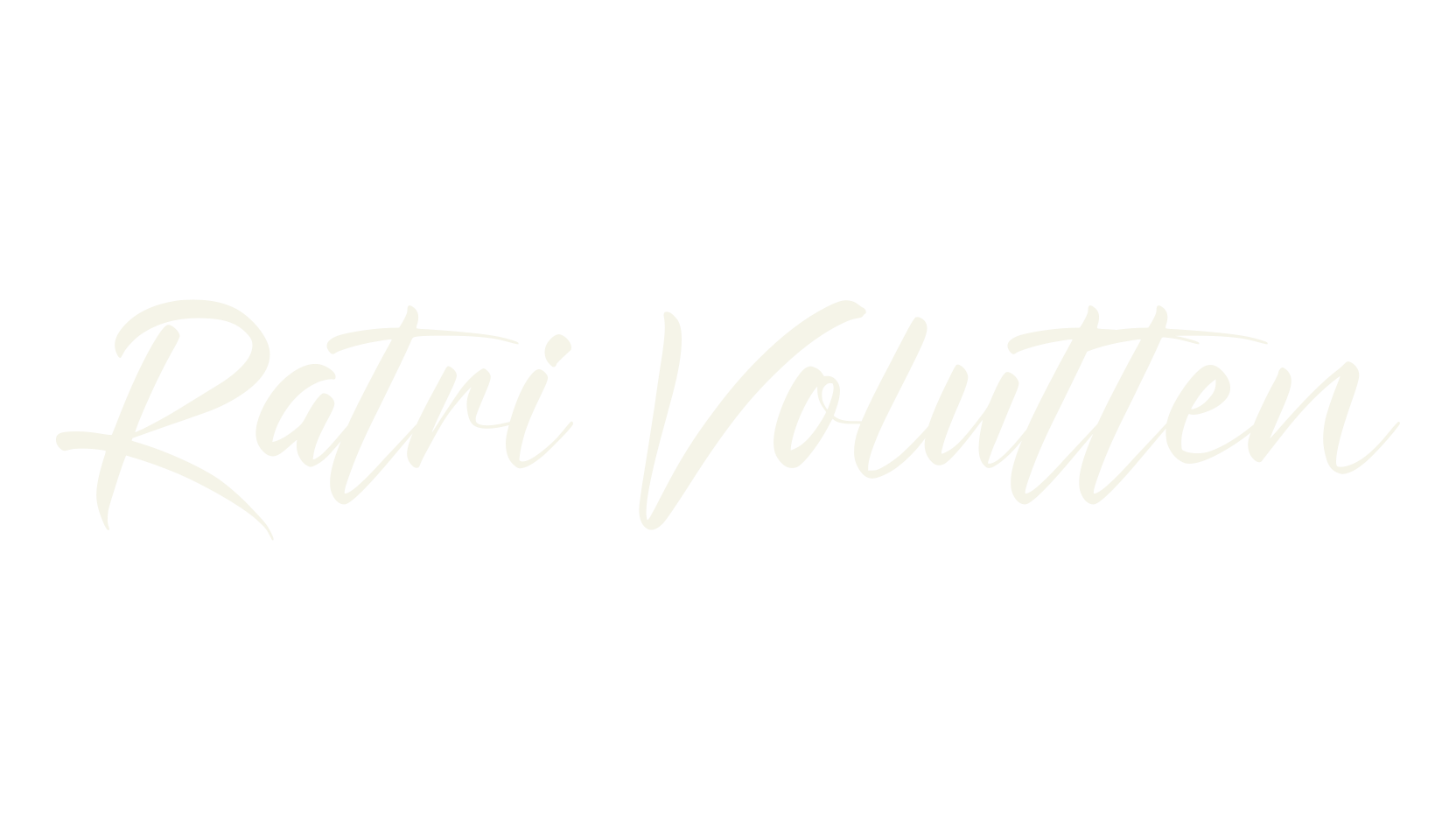 Ratri Volutten, whimsical font preview