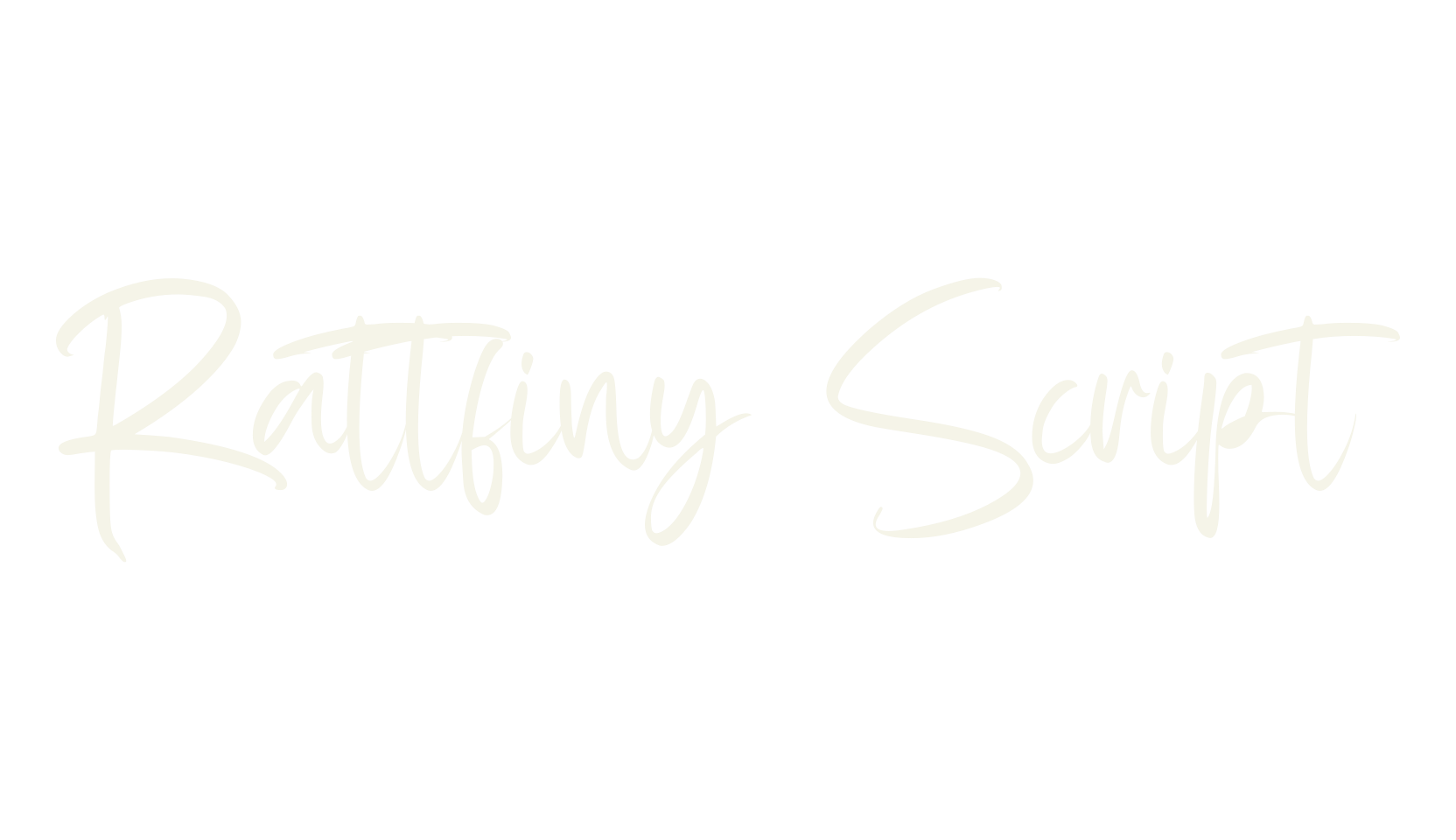 Rattfiny Script, handwriting font preview