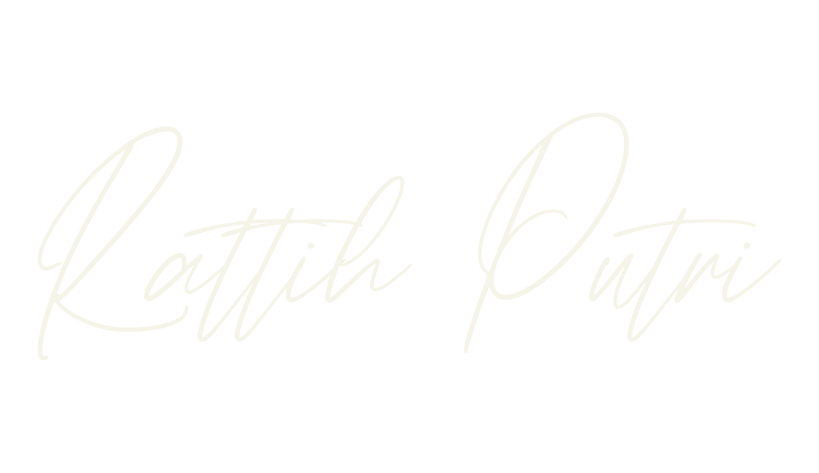 Rattih Putri, calligraphy font preview