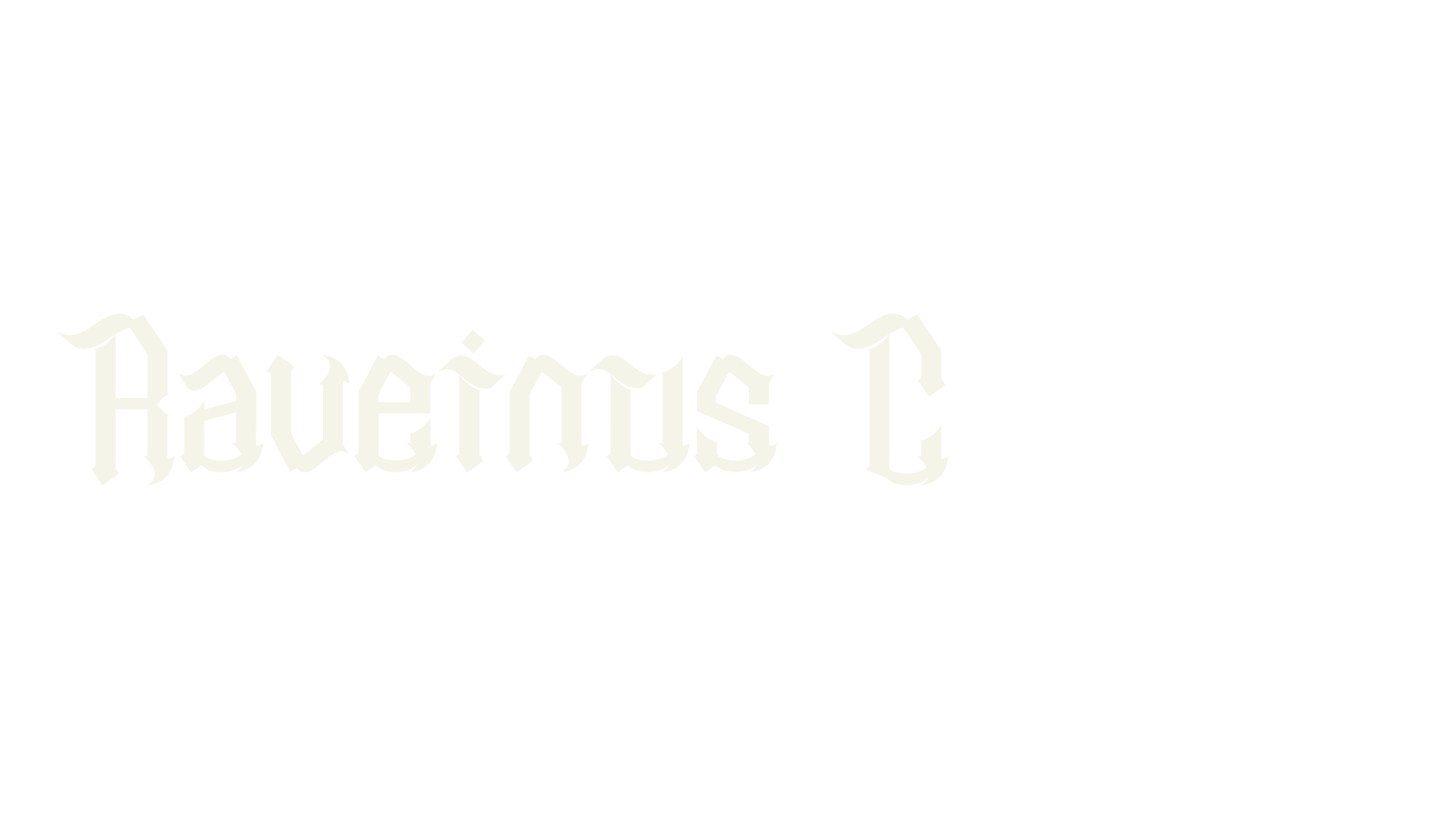 Raveinus Clawny, tattoo font preview