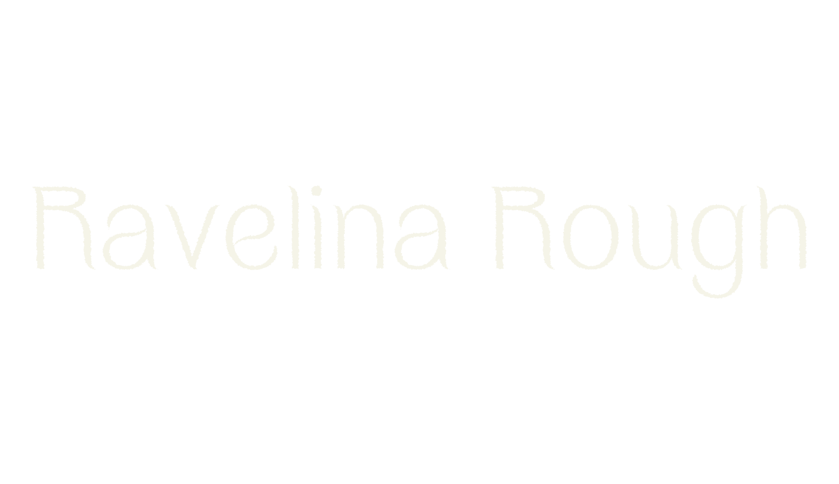 Ravelina Rough, elegant font preview