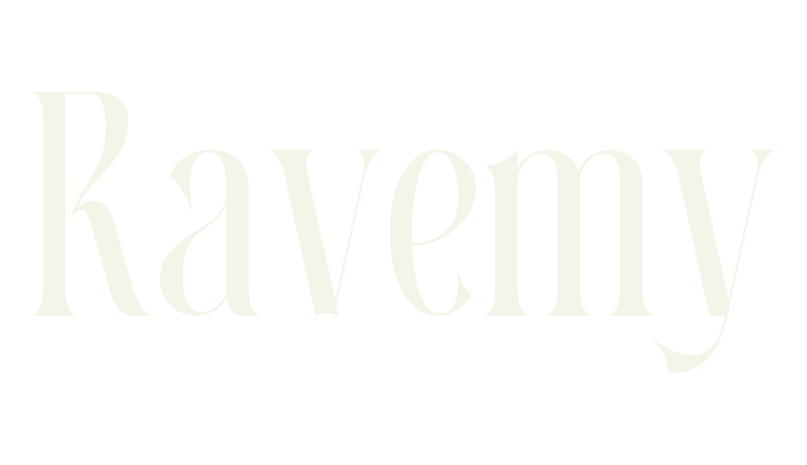 Ravemy, serif font preview