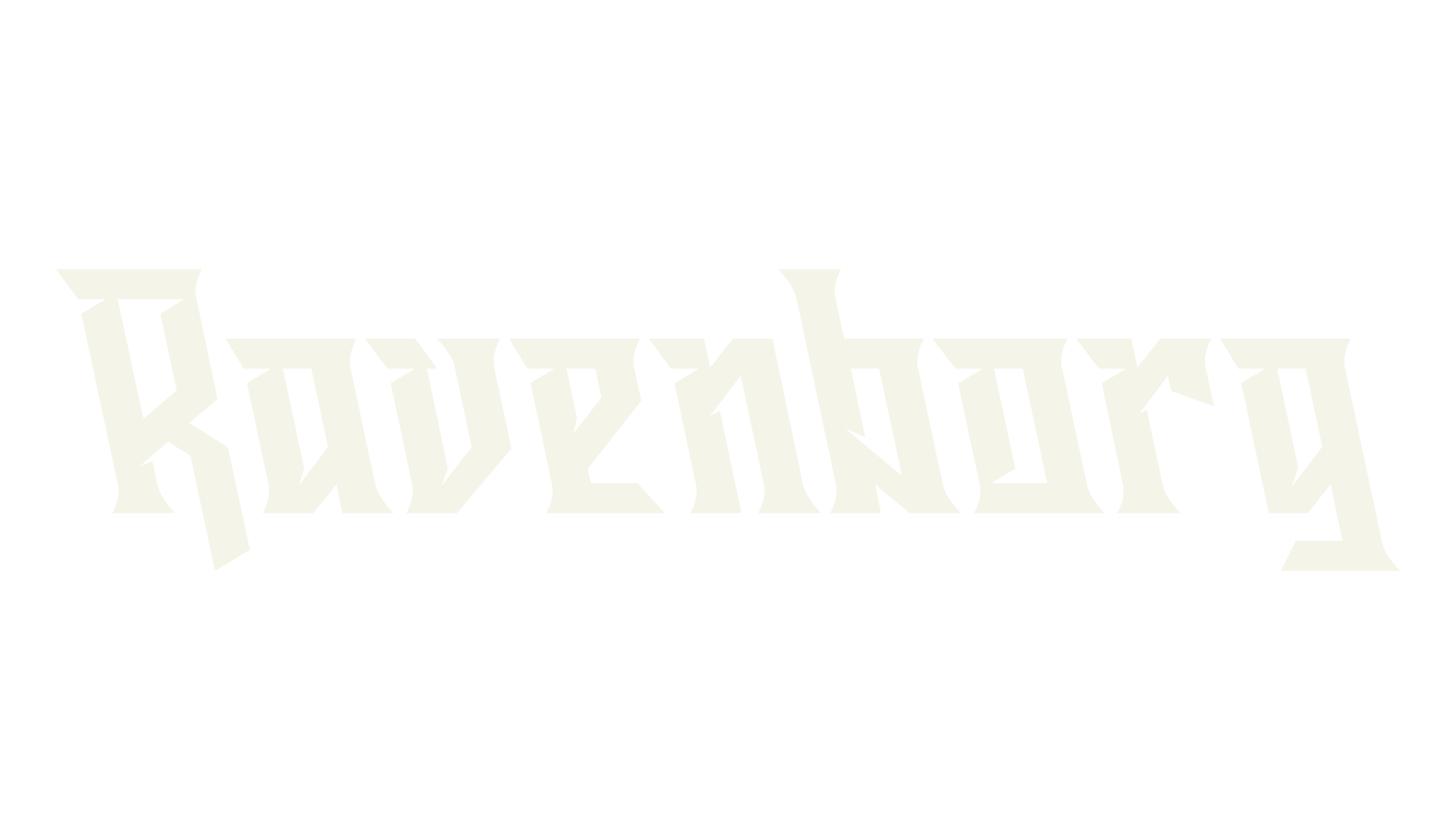 Ravenborg, serif font preview