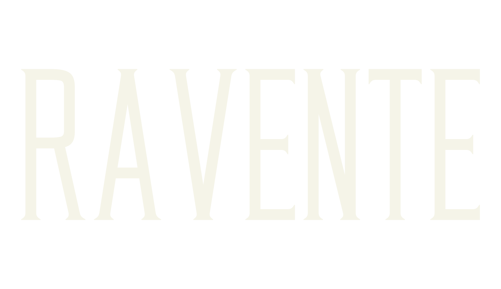 RAVENTE, serif font preview