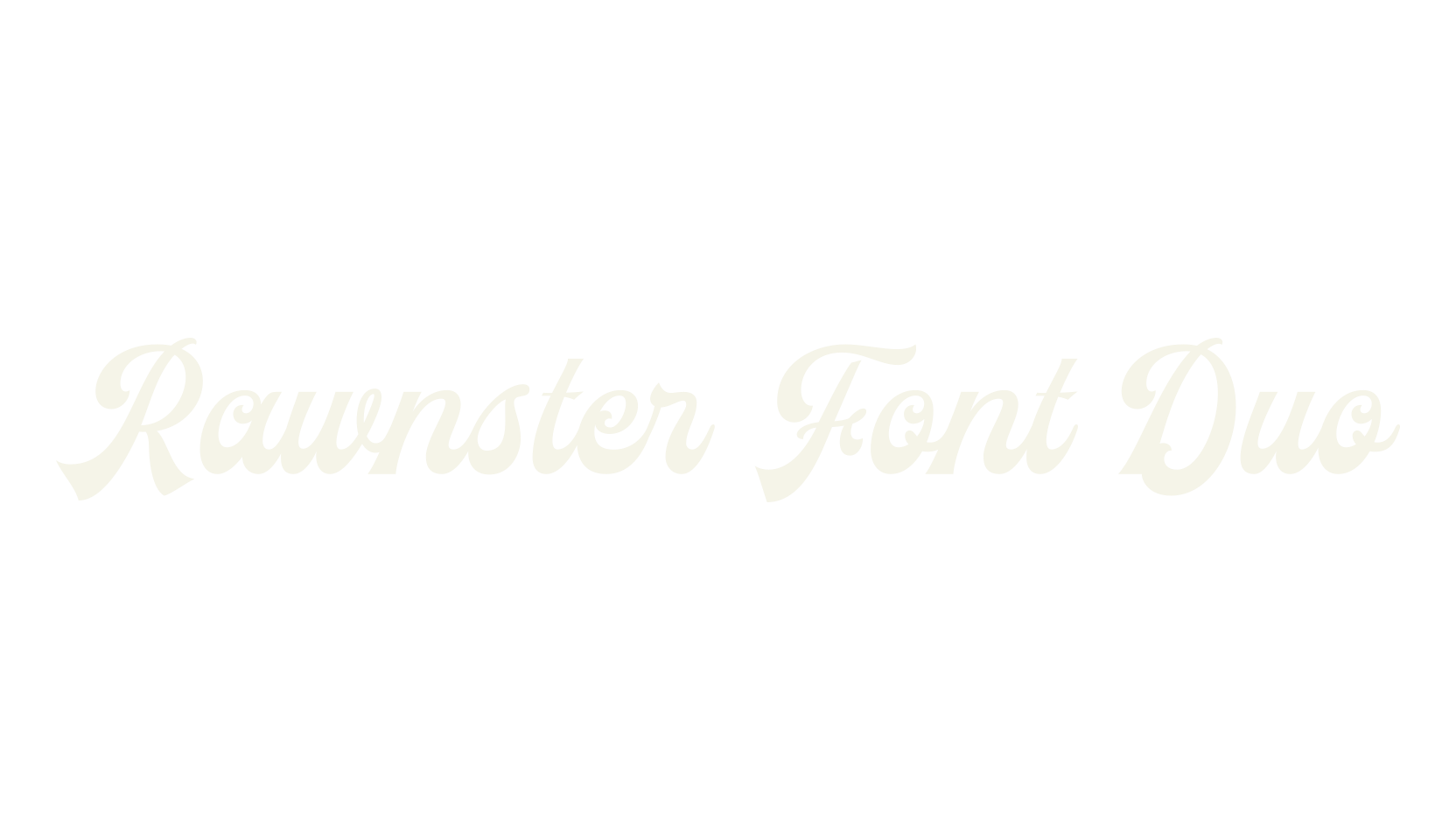 Rawnster Font Duo, fashion script font preview