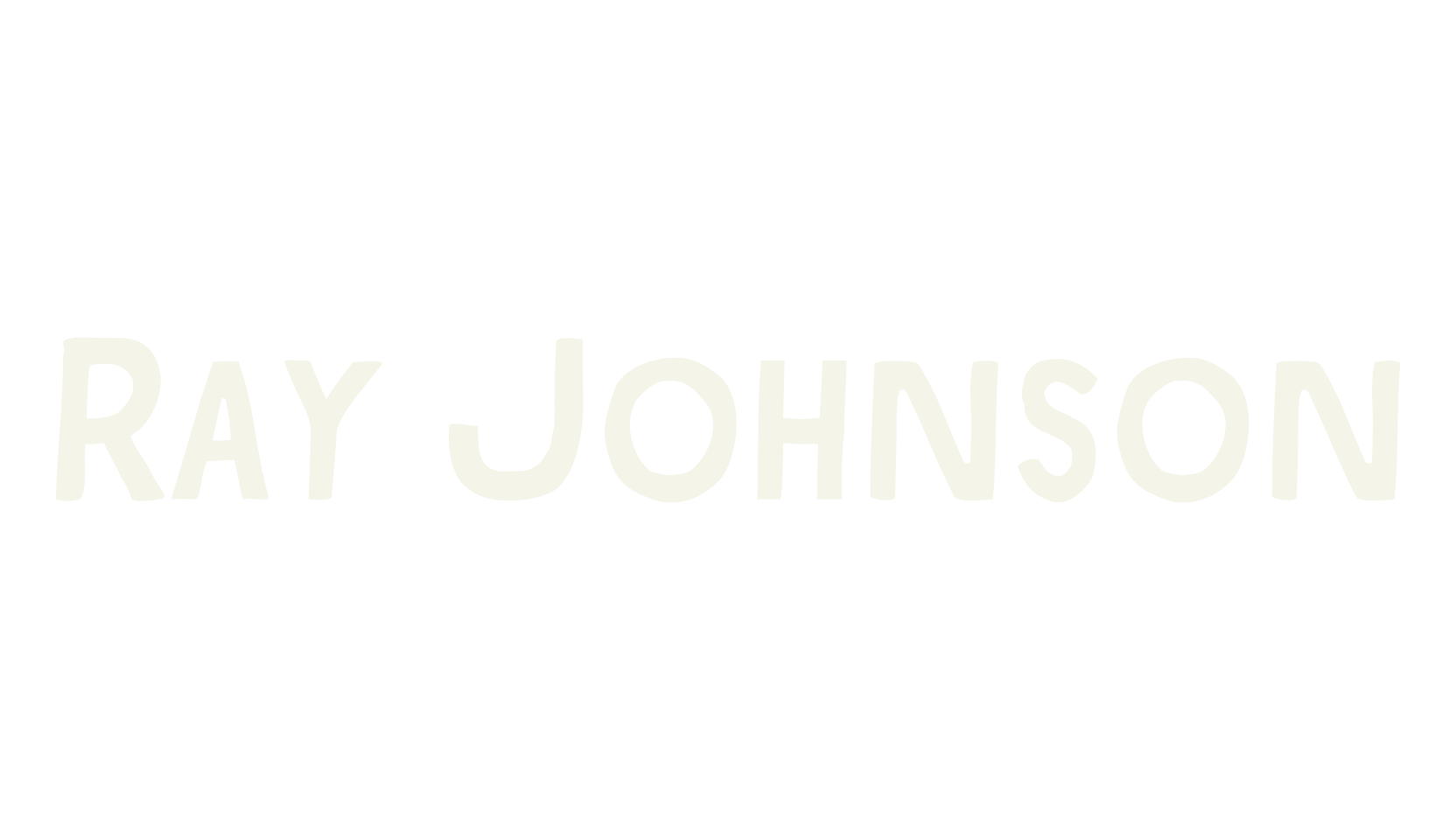 Ray Johnson, bold font preview
