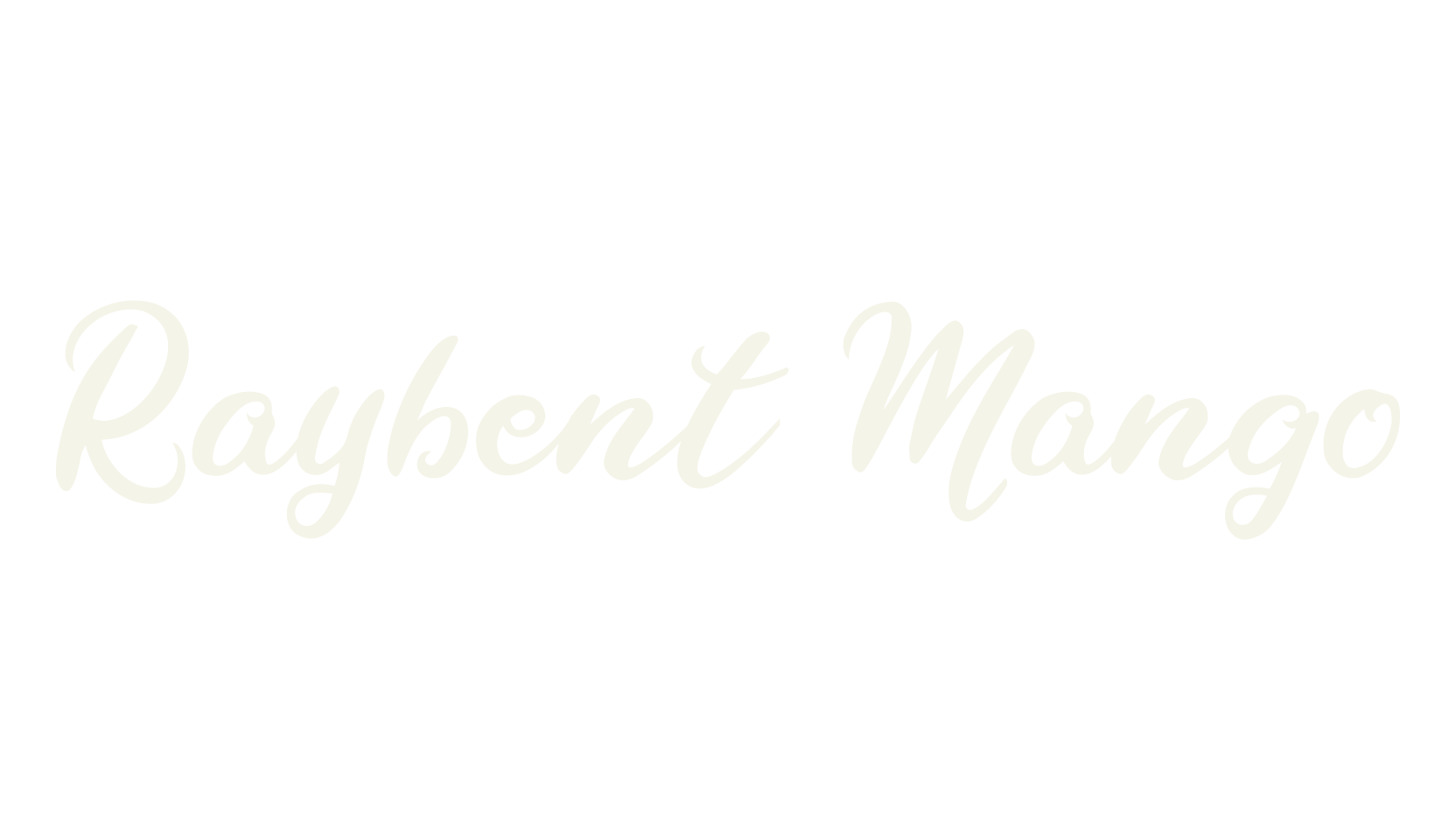 Raybent Mango, lettering font preview