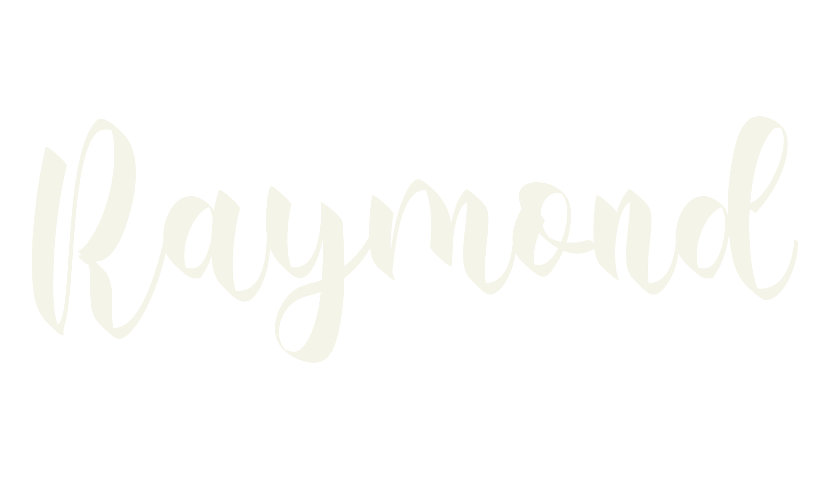 Raymond, calligraphy font preview