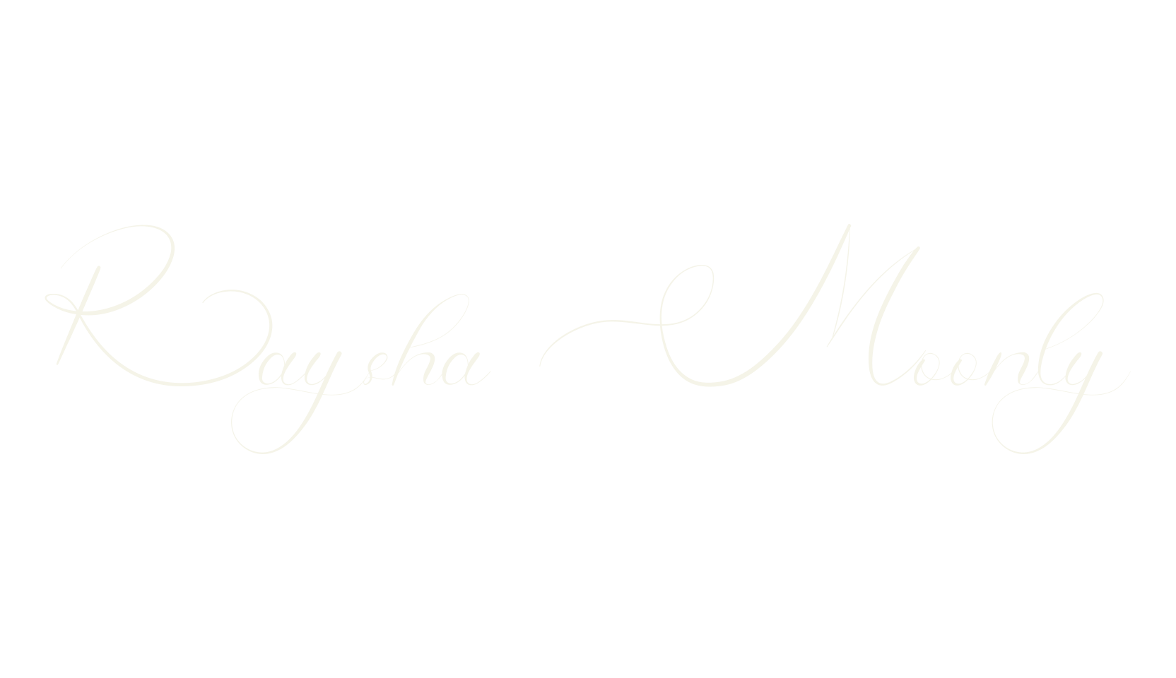 Raysha Moonly, calligraphy font preview