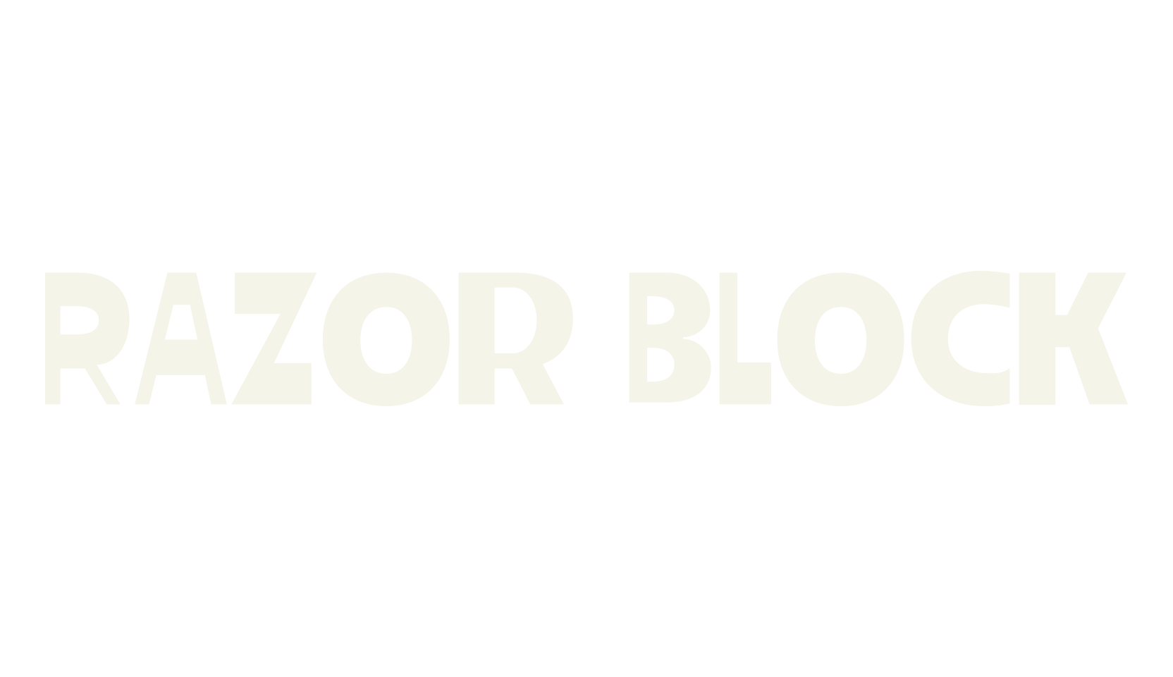 Razor Block, block font preview