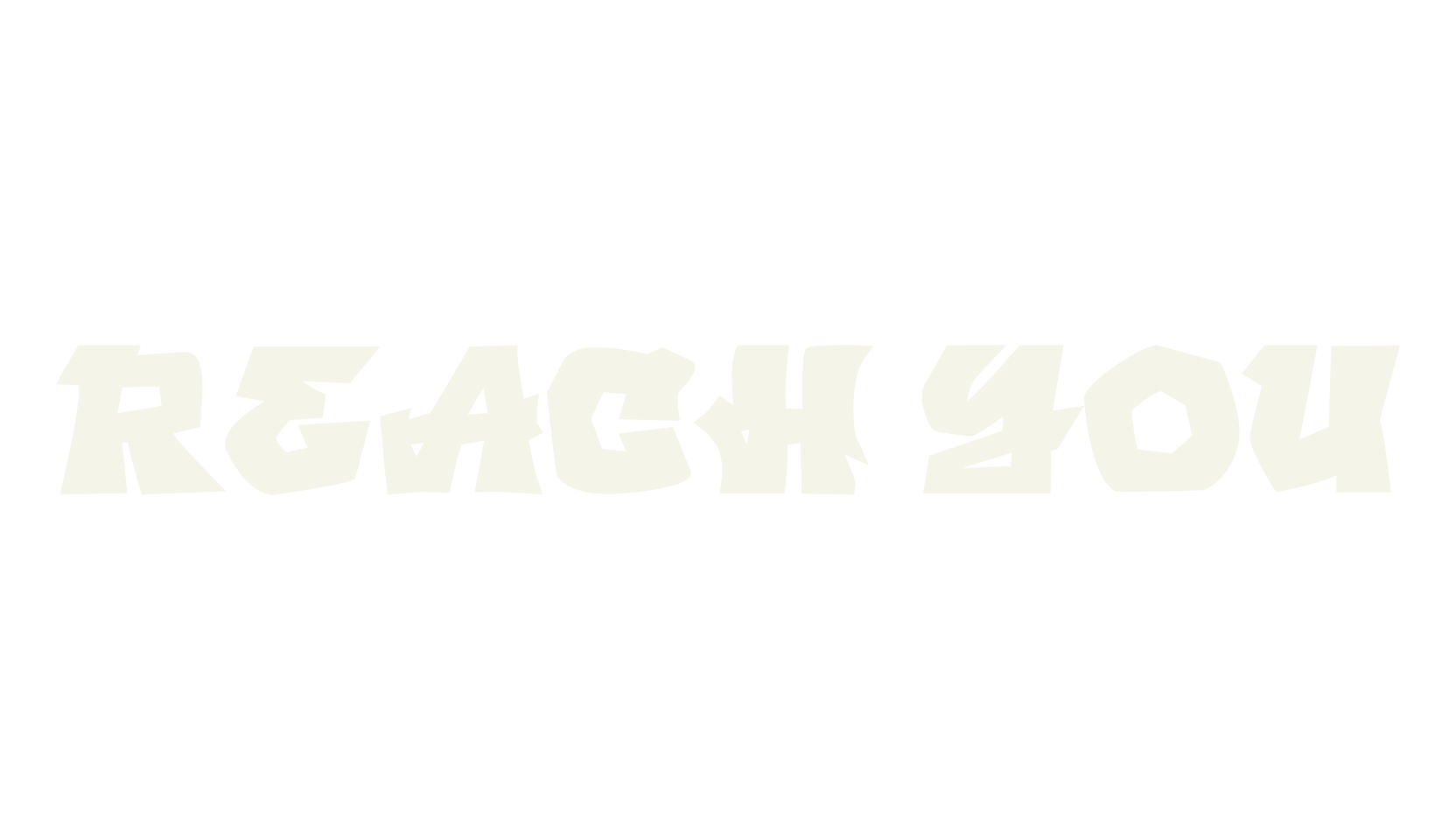 REACH YOU, graffiti font preview