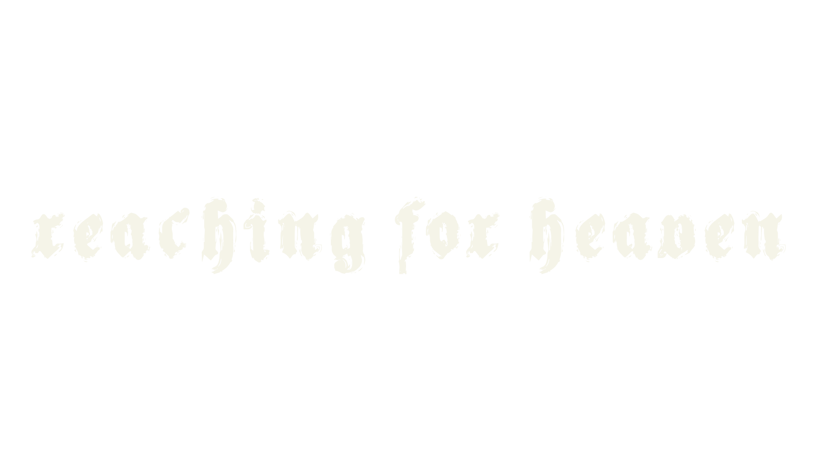 Reaching for Heaven, fantasy font preview