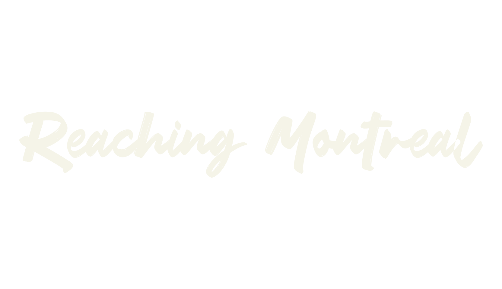 Reaching Montreal, logo font preview