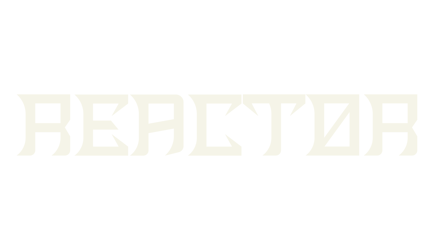 REACTOR, sports font preview