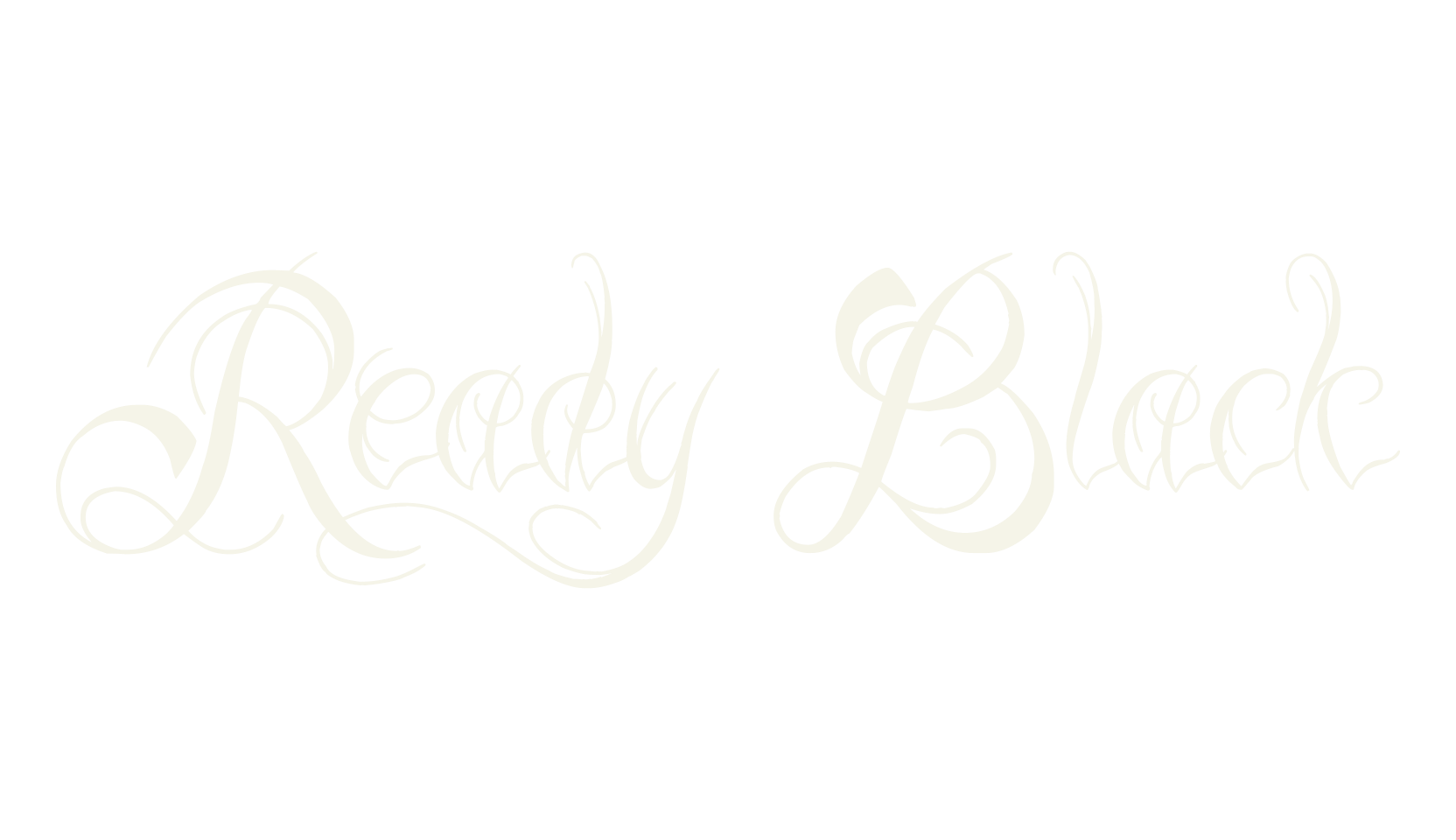 Ready Black, fashion script font preview