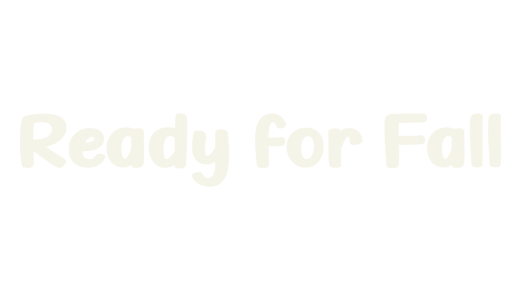 Ready for Fall, handwritten font preview