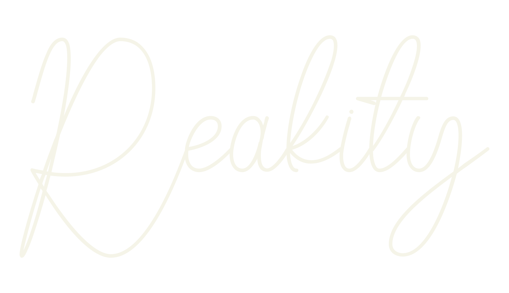 Reakity, script font preview