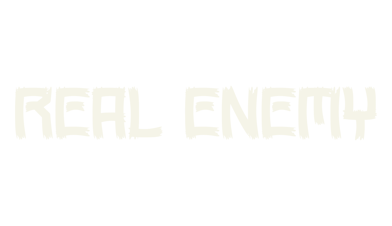 Real Enemy, modern font preview