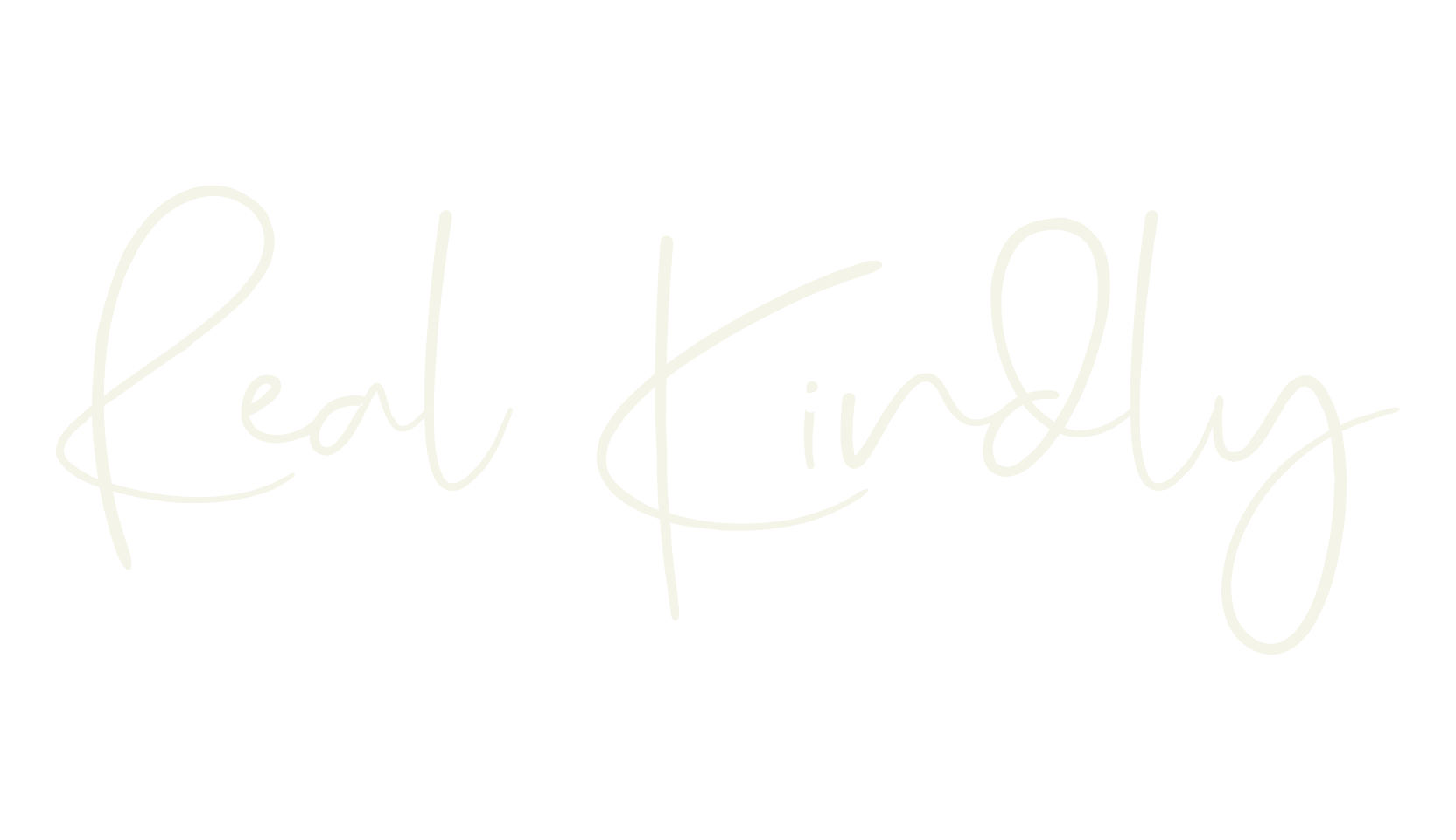 Real Kindly, cursive font preview
