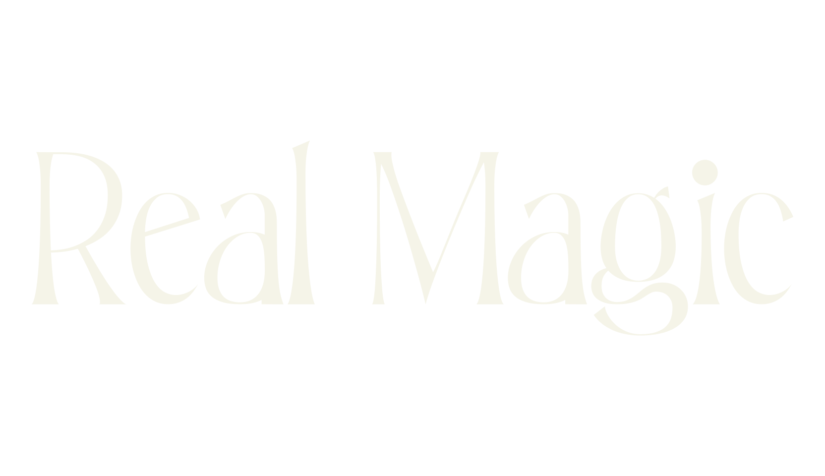 Real Magic, serif font preview