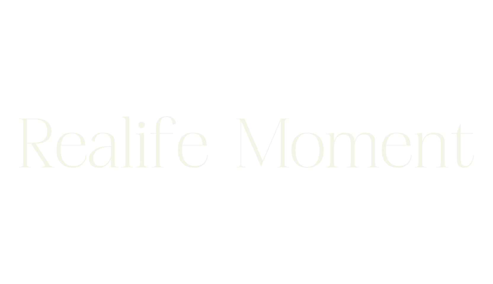 Realife Moment, serif font preview