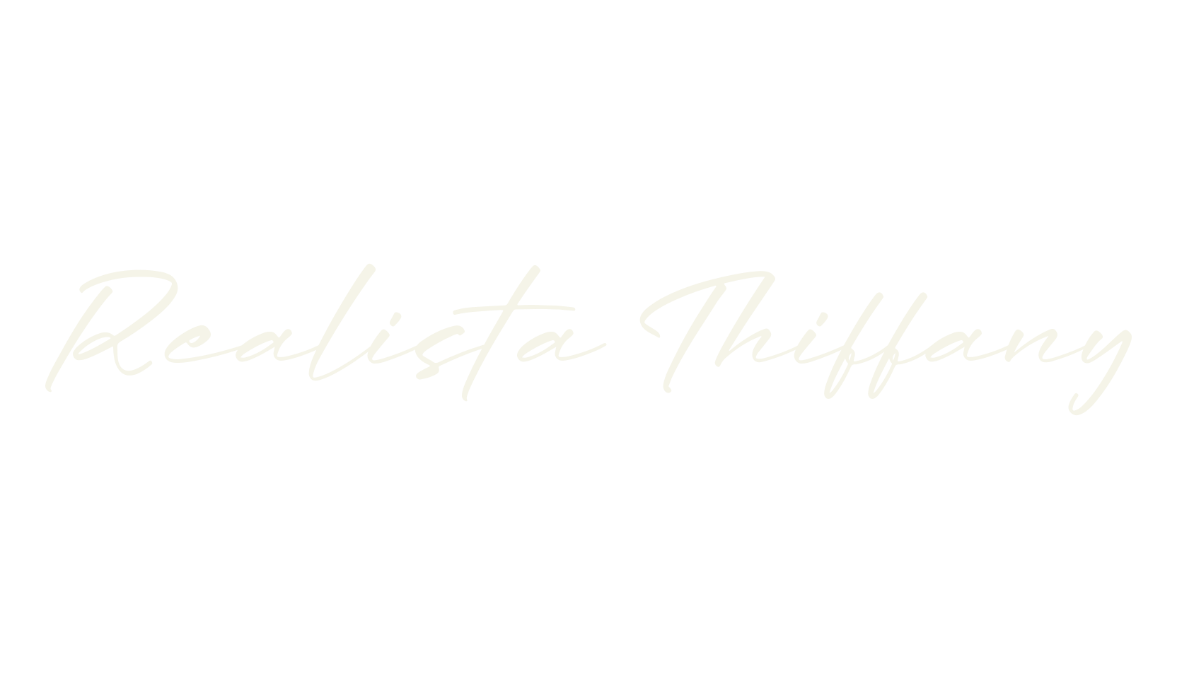 Realista Thiffany, script font preview