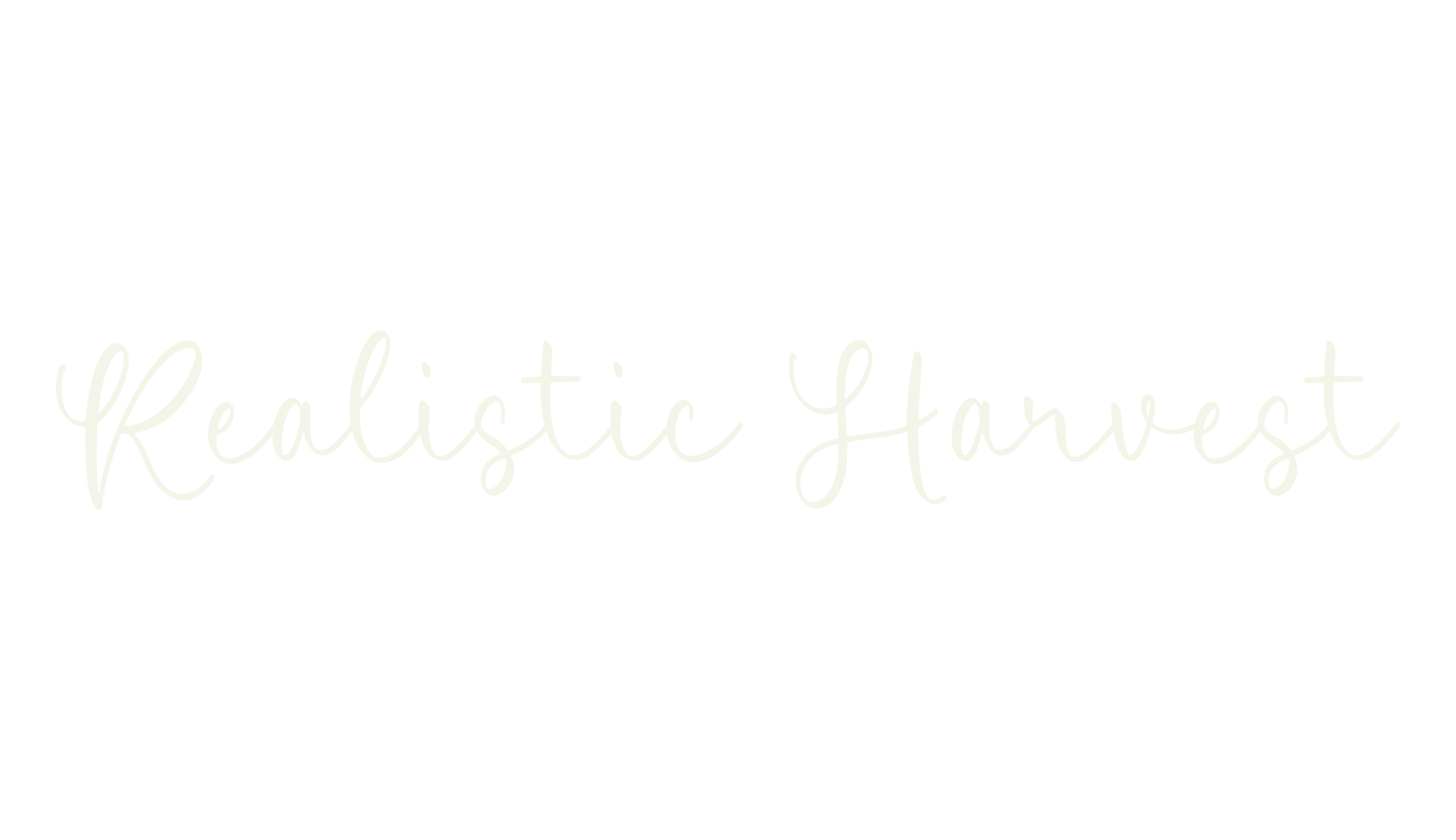 Realistic Harvest, script font preview