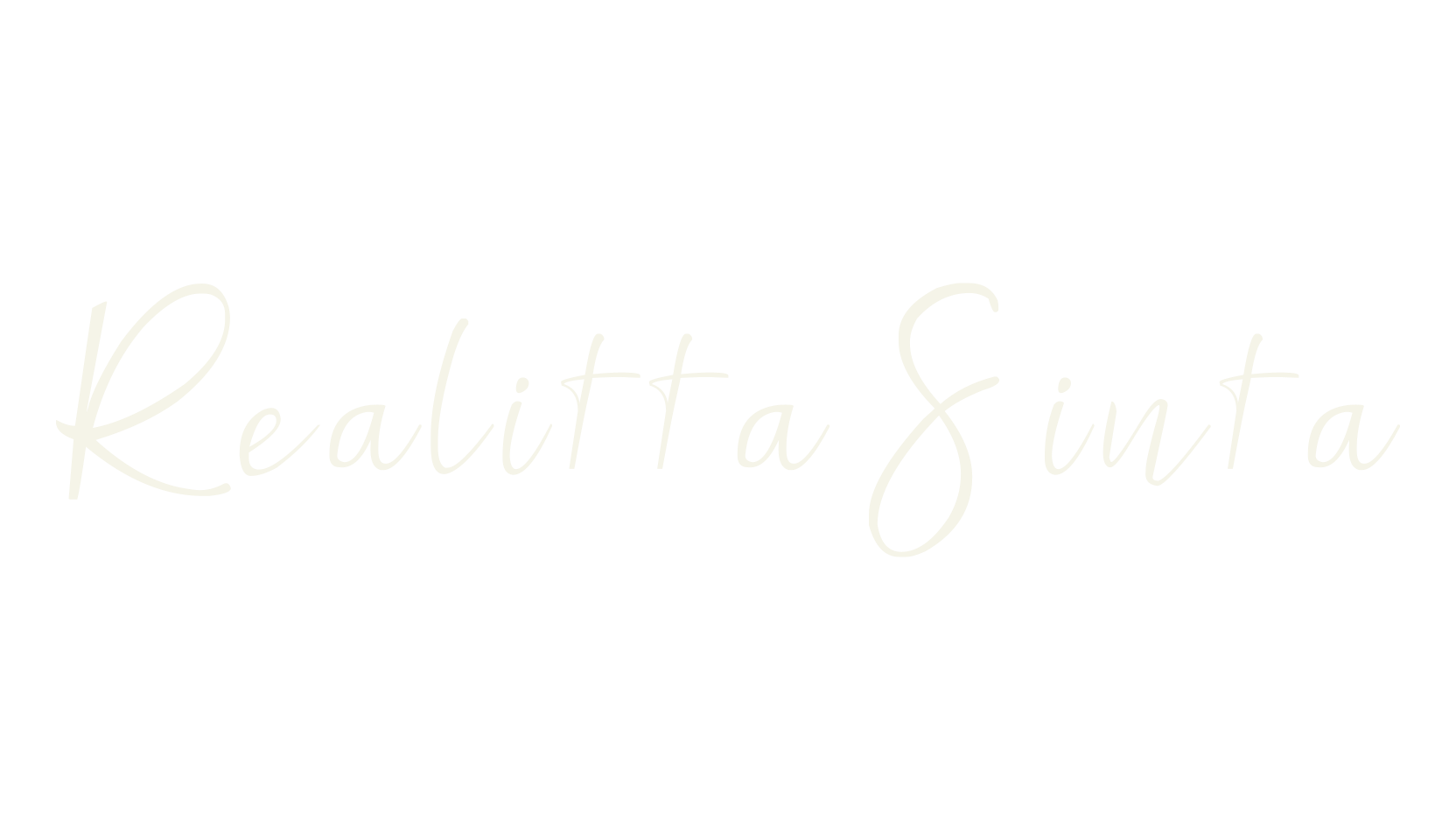 Realitta Sinta, cursive font preview