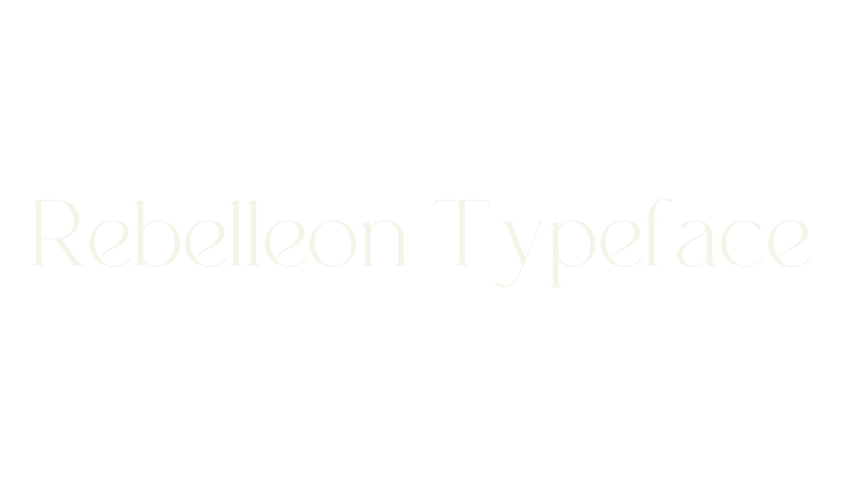 Rebelleon Typeface, stylish font preview