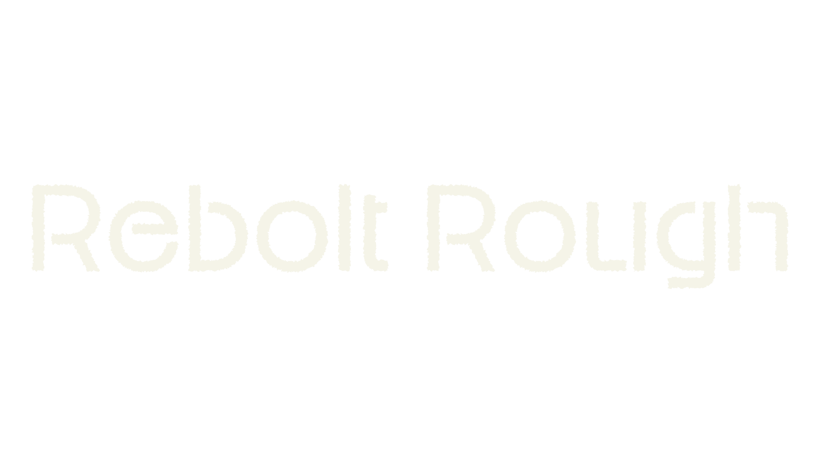 Rebolt Rough, futuristic font preview