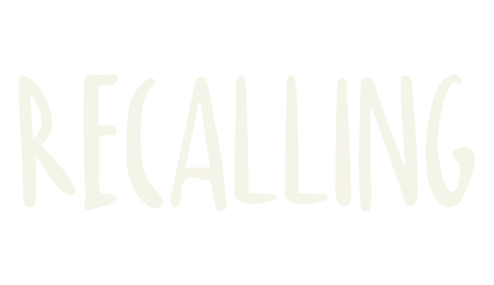RECALLING, print font preview