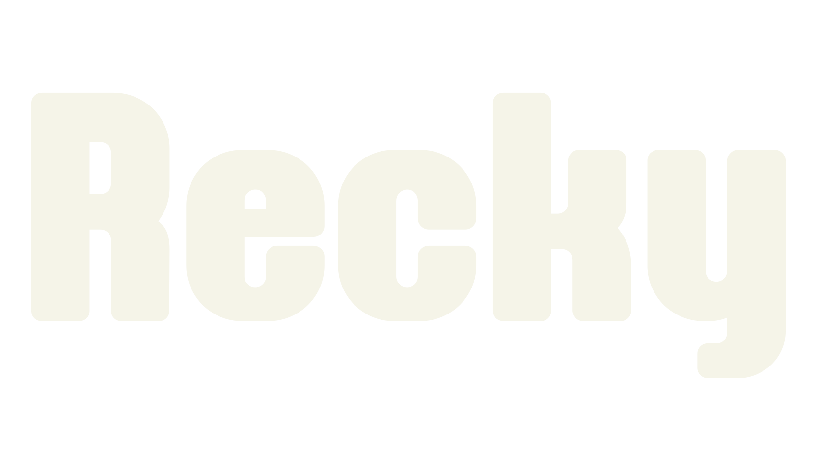 Recky, bold font preview