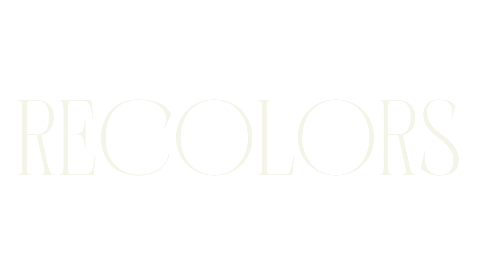 Recolors, serif font preview