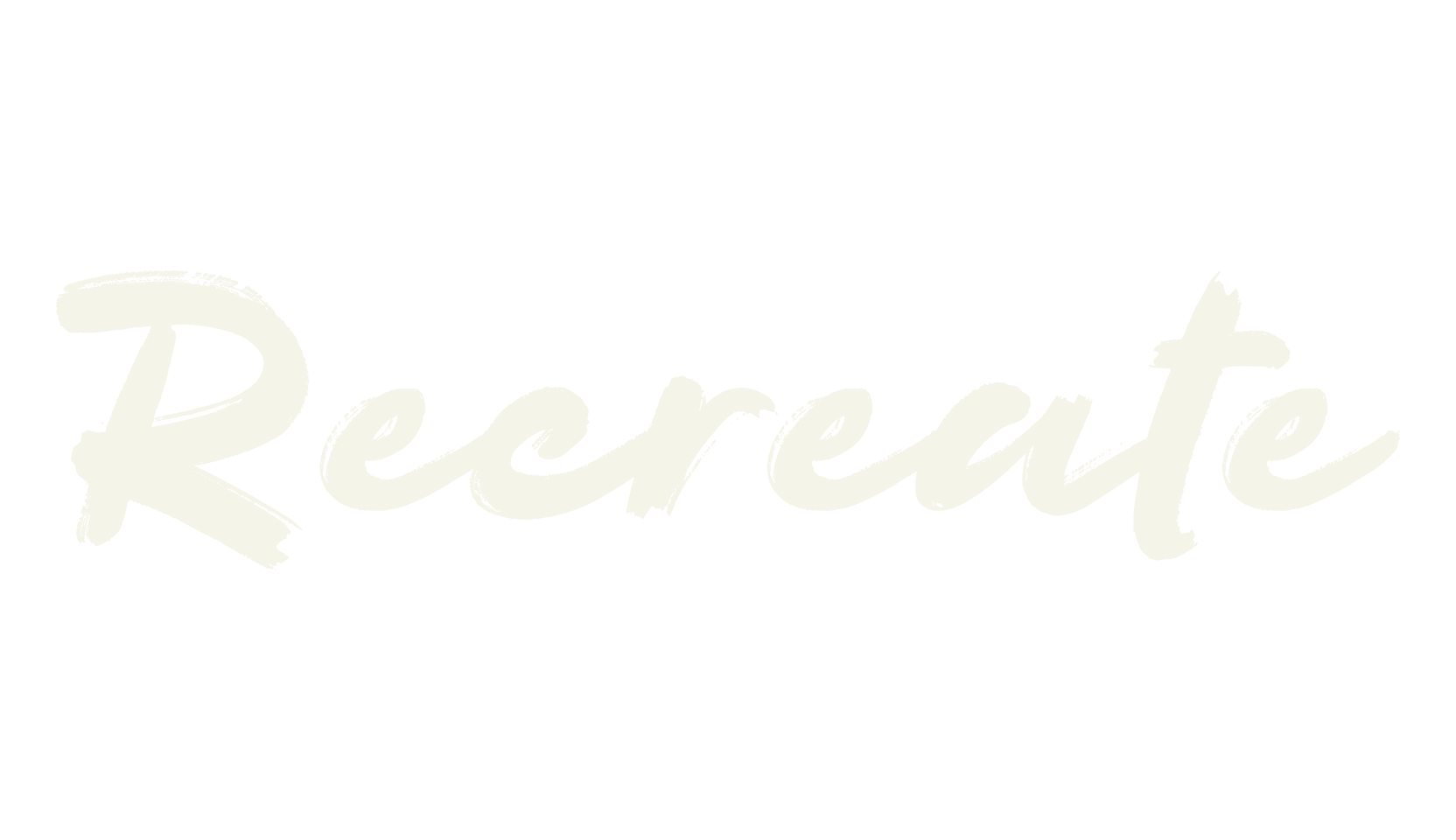 Recreate, logo font preview