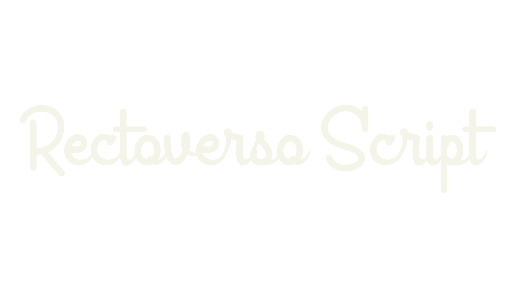 Rectoverso Script, calligraphy font preview
