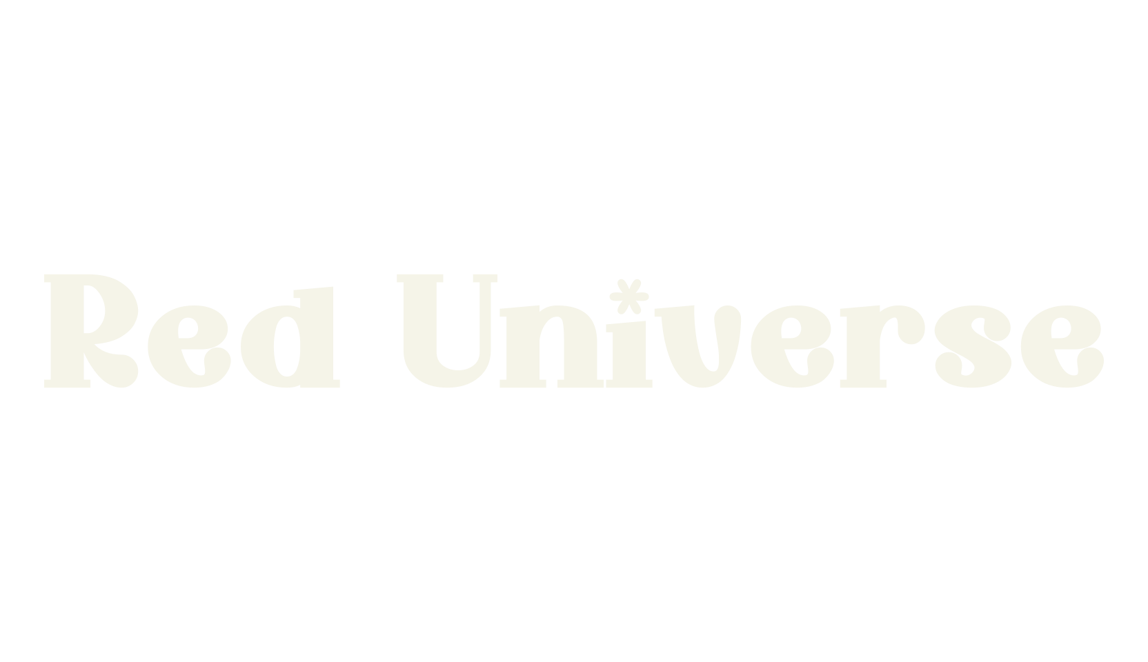 Red Universe, bubbly font preview