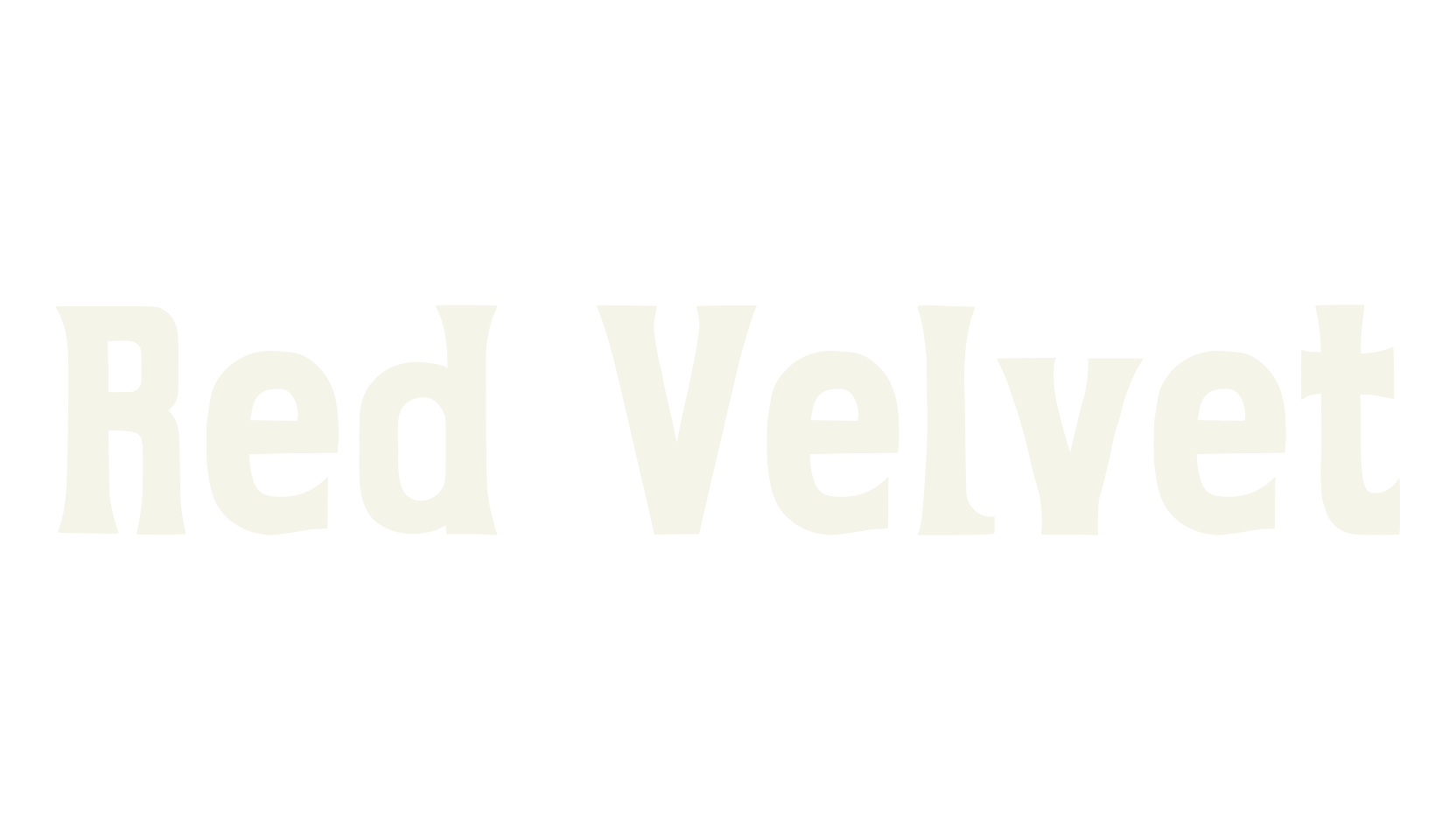 Red Velvet, condensed font preview