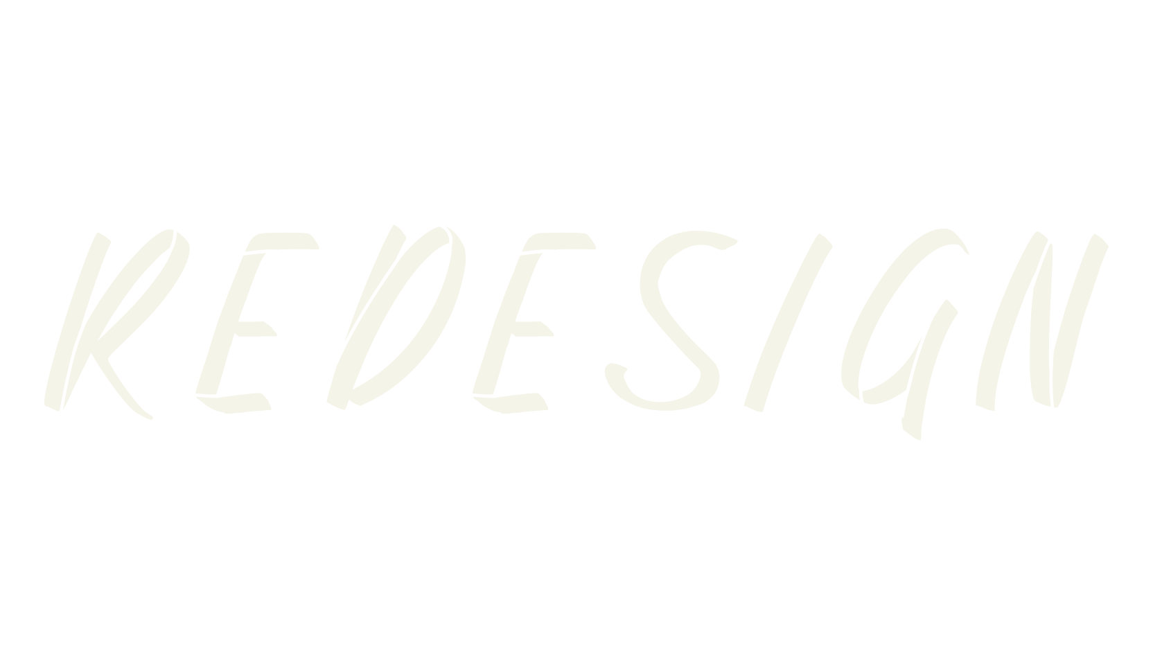REDESIGN, stencil font preview