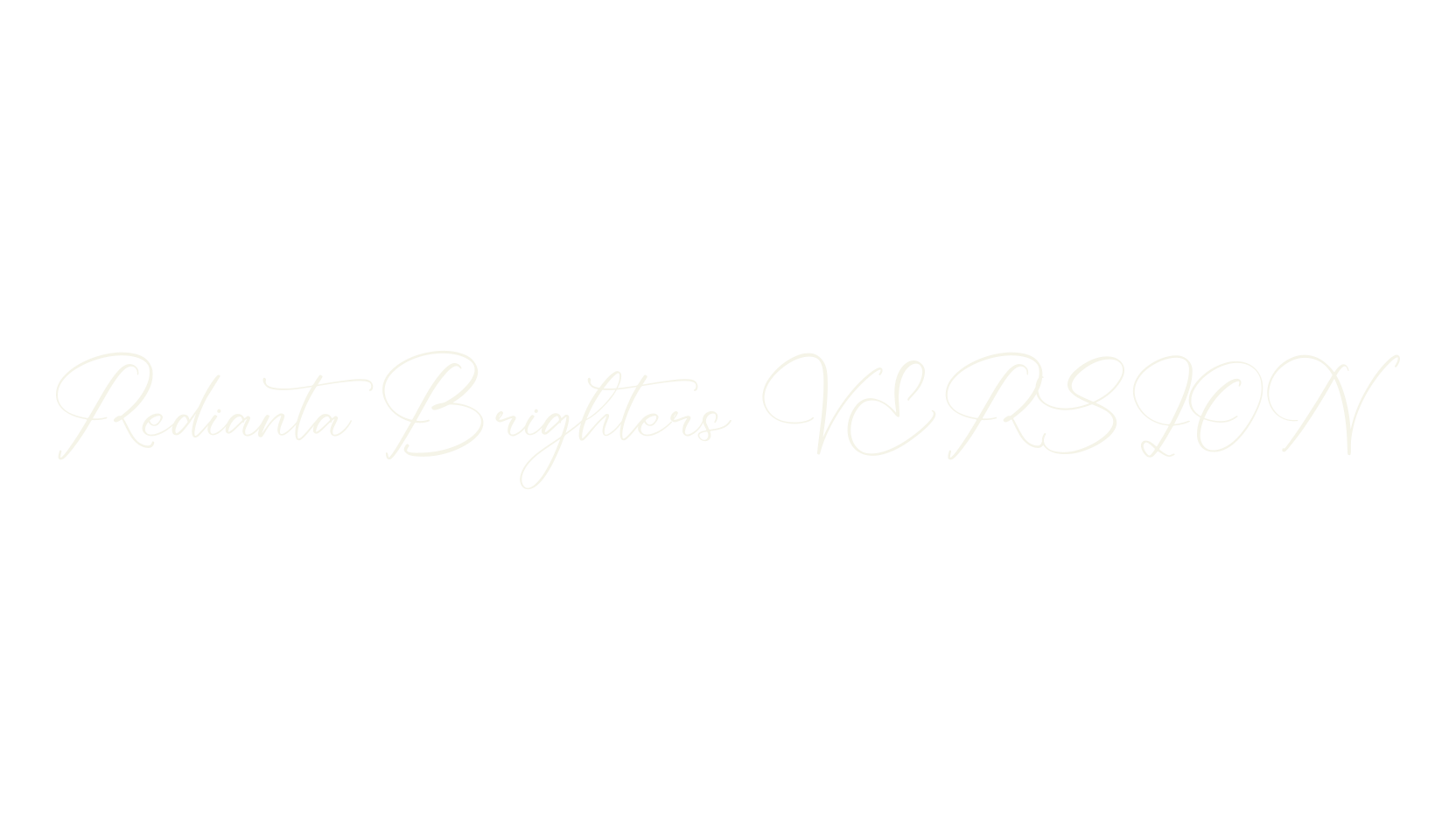 Redianta Brighters VERSION, script font preview