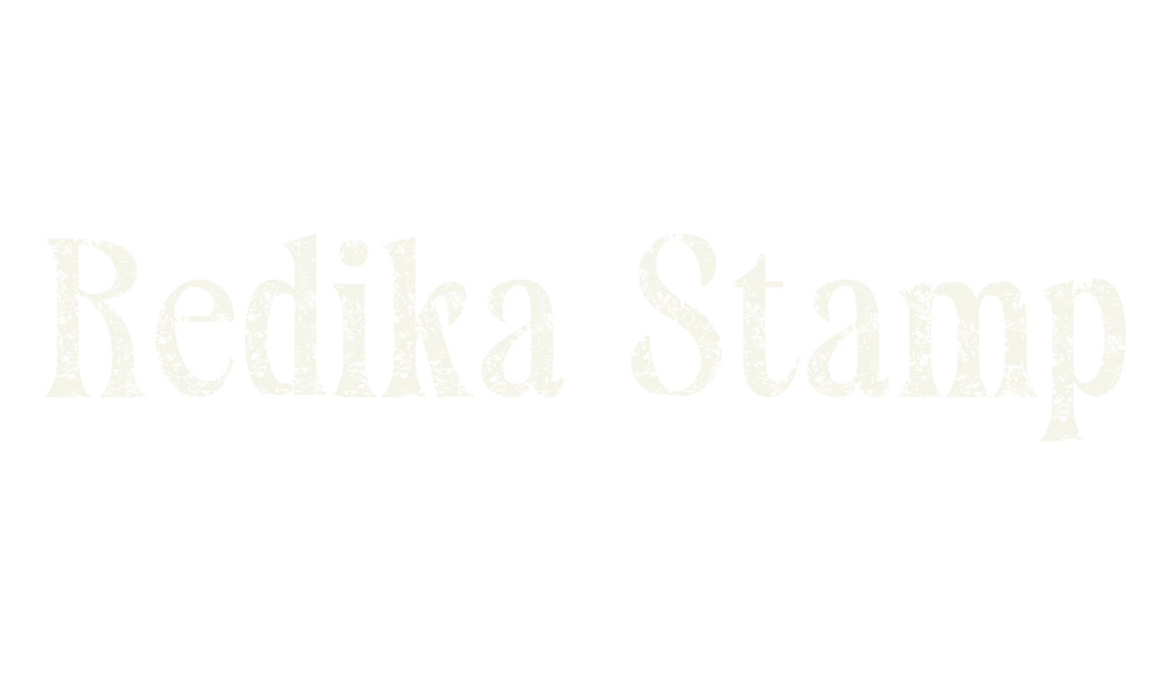 Redika Stamp, display market font preview