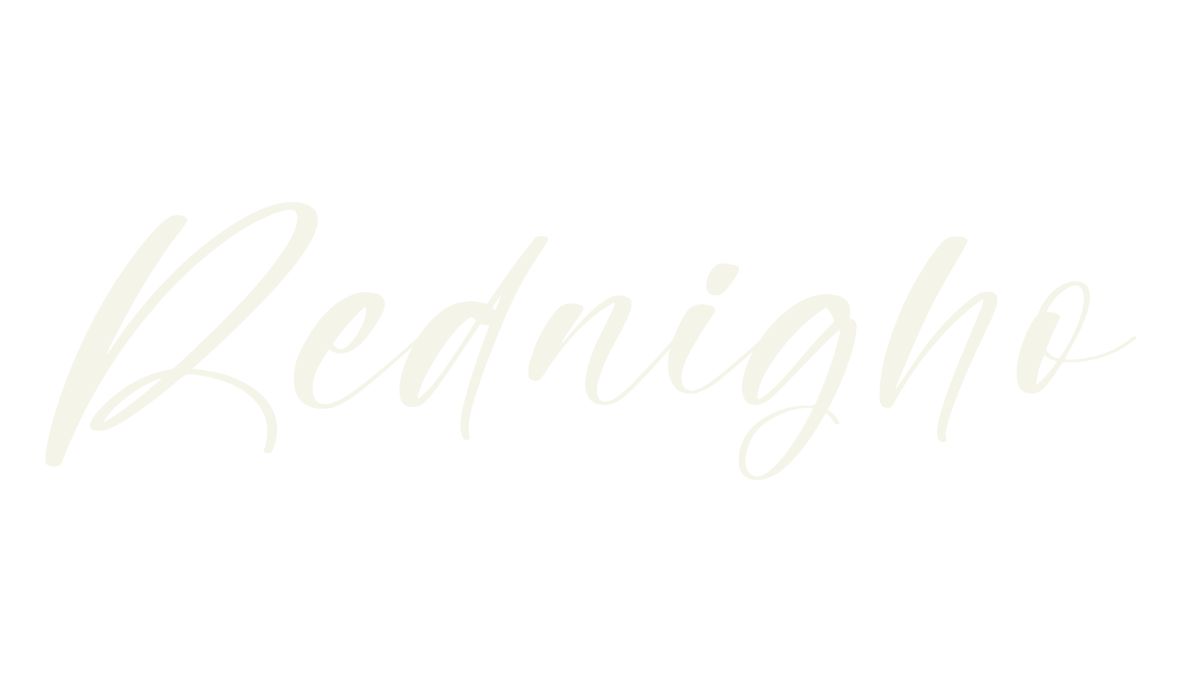 Rednigho, script font preview
