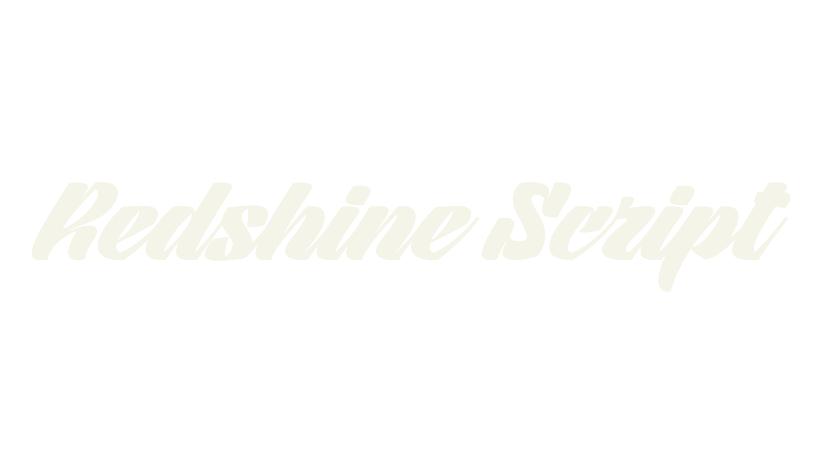 Redshine Script, script font preview