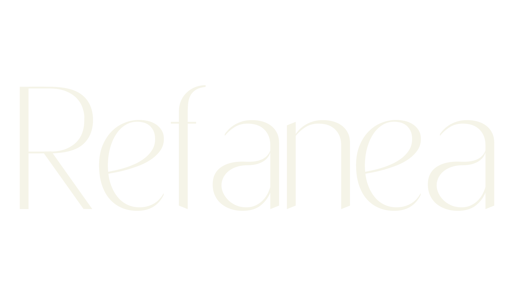 Refanea, elegant font preview