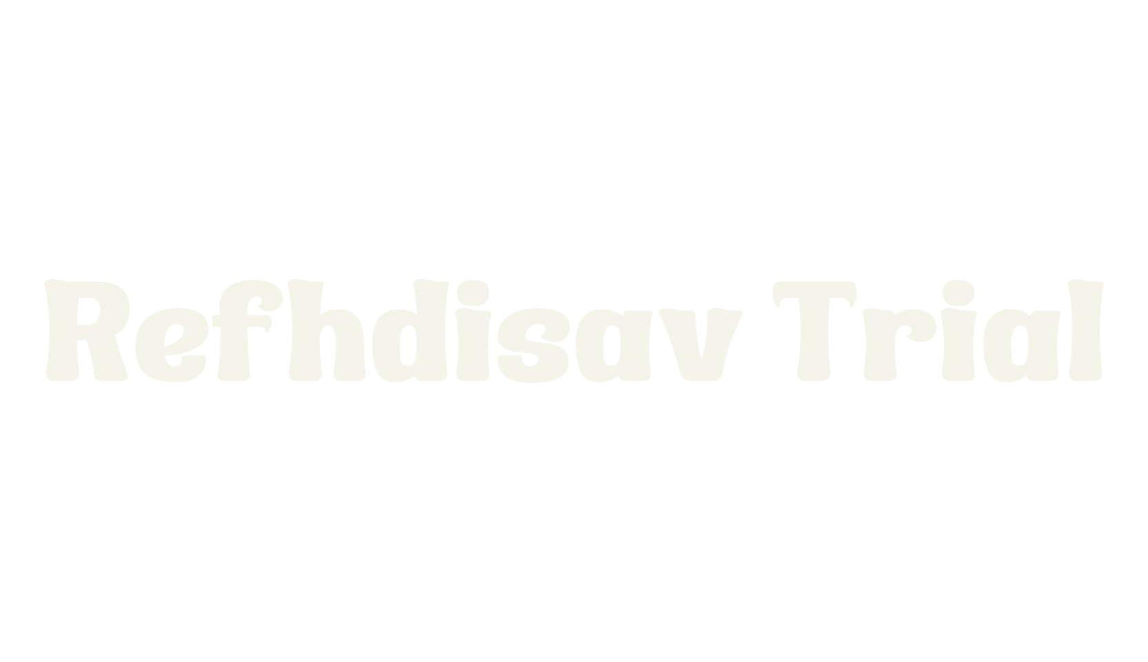 Refhdisav Trial, 70s font preview