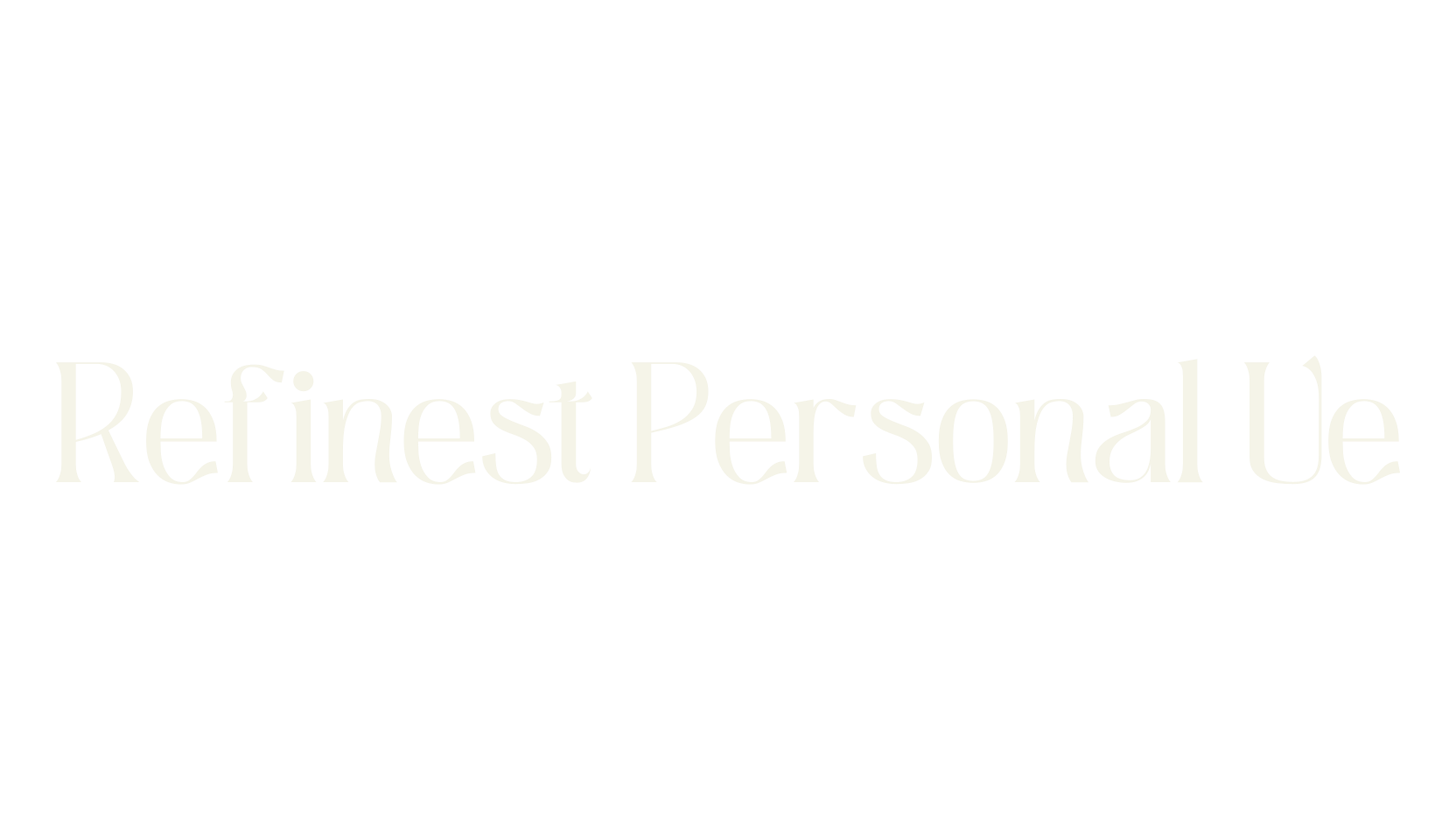 Refinest Personal Ue, serif font preview