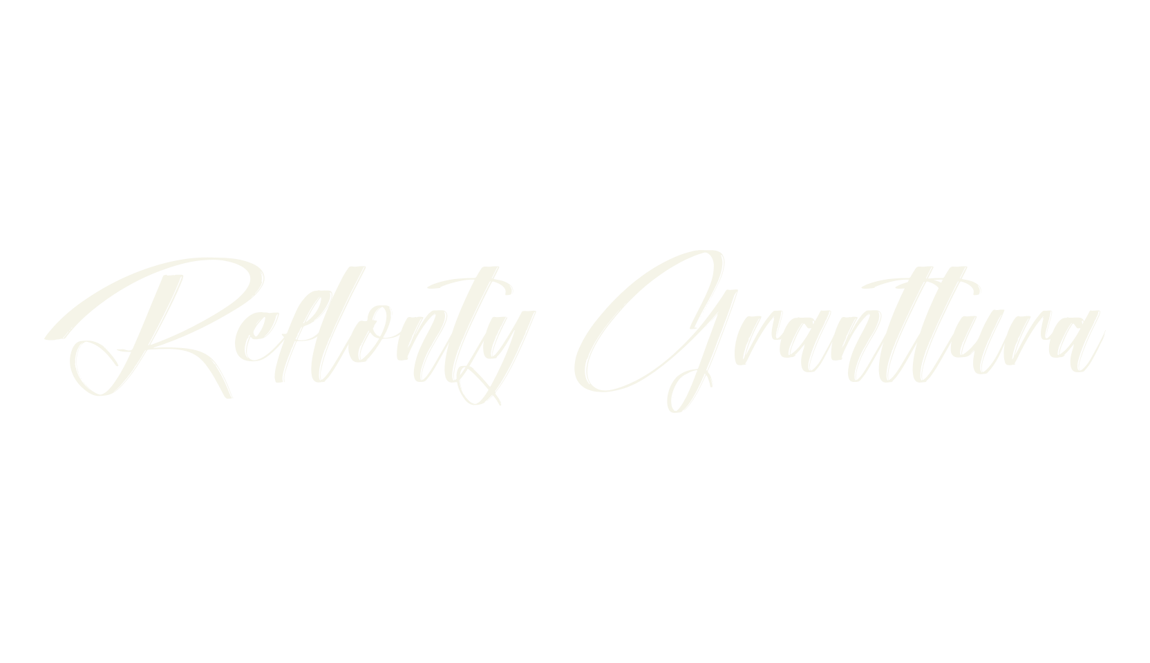 Reflonty Granttura, script font preview